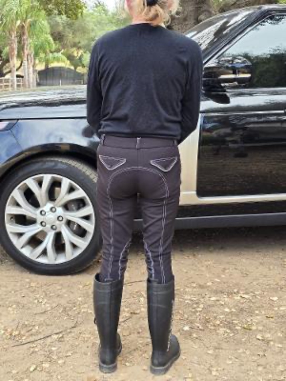 USG breeches black with white piping worn once for pics